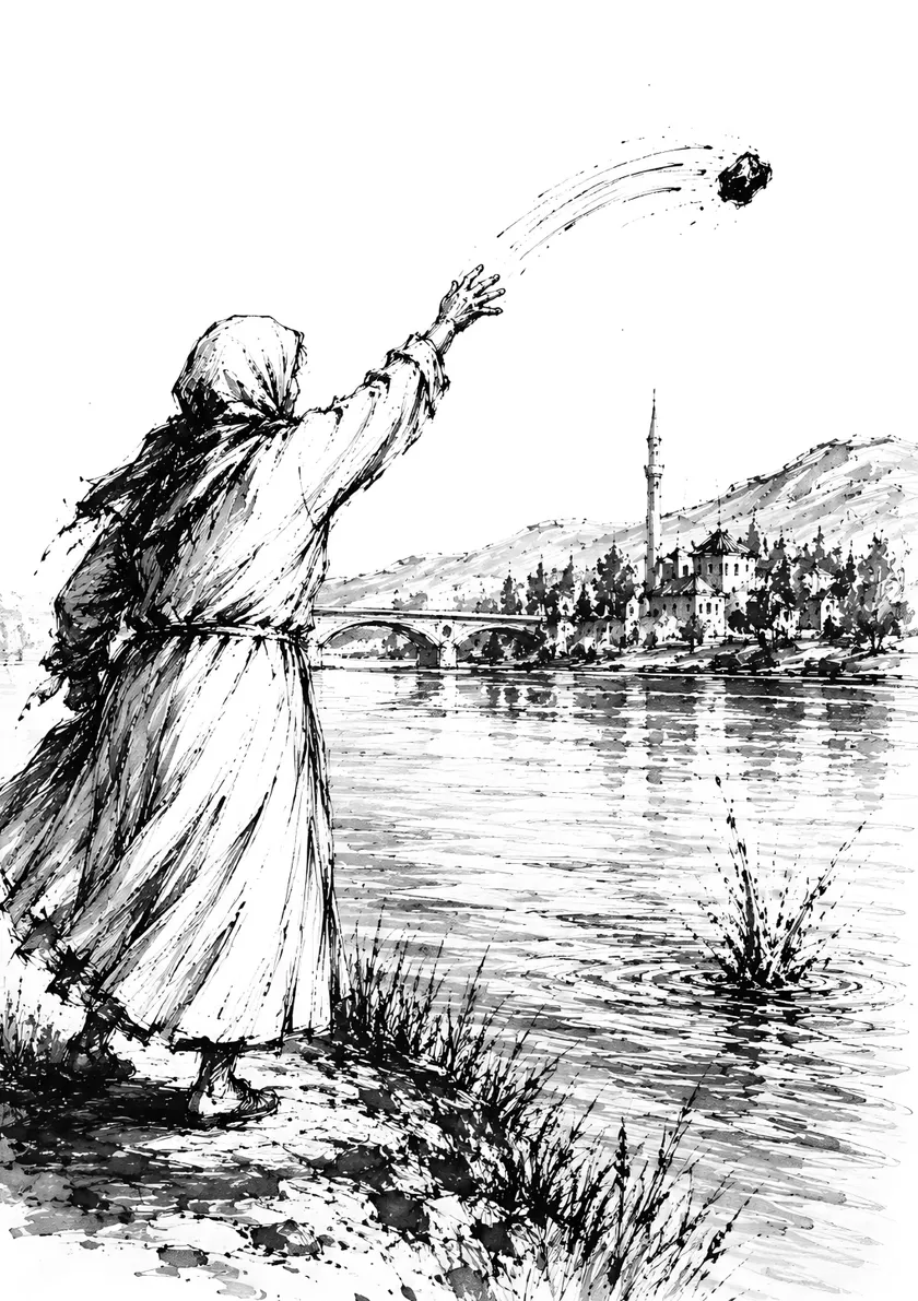 Ilustracija uz priču Žena sa kvarcom u očima